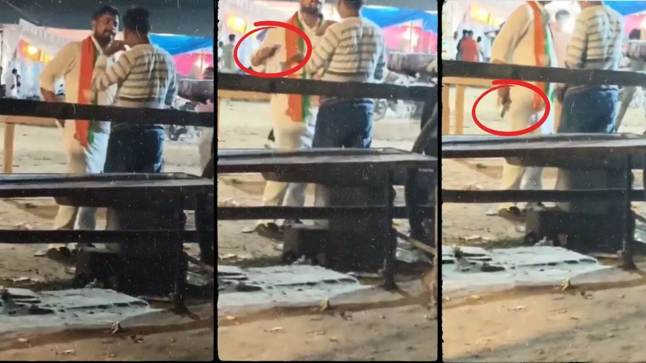 डांसरों पर पैसा उड़ाने से रोकने पर गुस्सा... BJP नेता अमितेश शुक्ला की दबंगई का VIDEO VIRAL