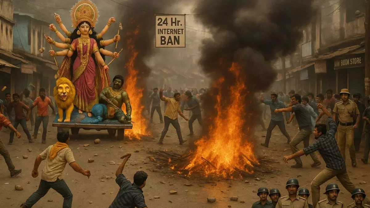 ओडिशा में मूर्ति विसर्जन को लेकर भारी बवाल, दो गुटों में आगजनी और पथराव; 24 घंटे के लिए इंटरनेट बैन-6 गिरफ्तार