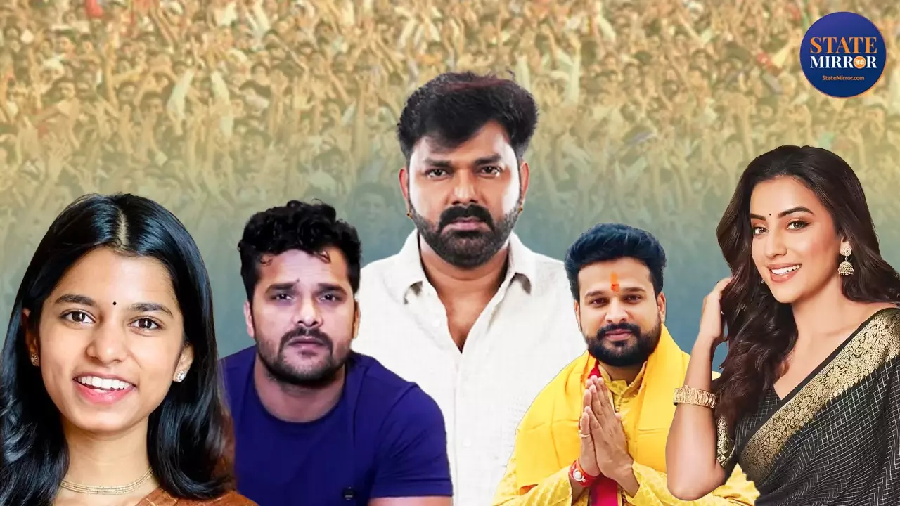 बिहार चुनाव में भोजपुरी स्टार्स! पवन, अक्षरा, खेसारी, रितेश और मैथिली की एंट्री से शुरू हुआ स्टार पावर का खेल