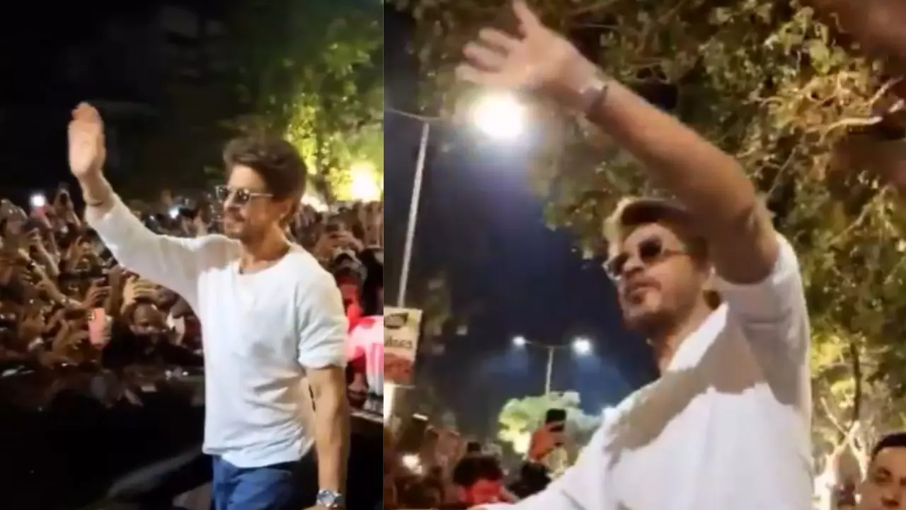 अहमदाबाद की सड़कों में सुबह 3 बजे छाया Shahrukh Khan का जादू, फैंस ने लगाया हुजूम! | Video Viral