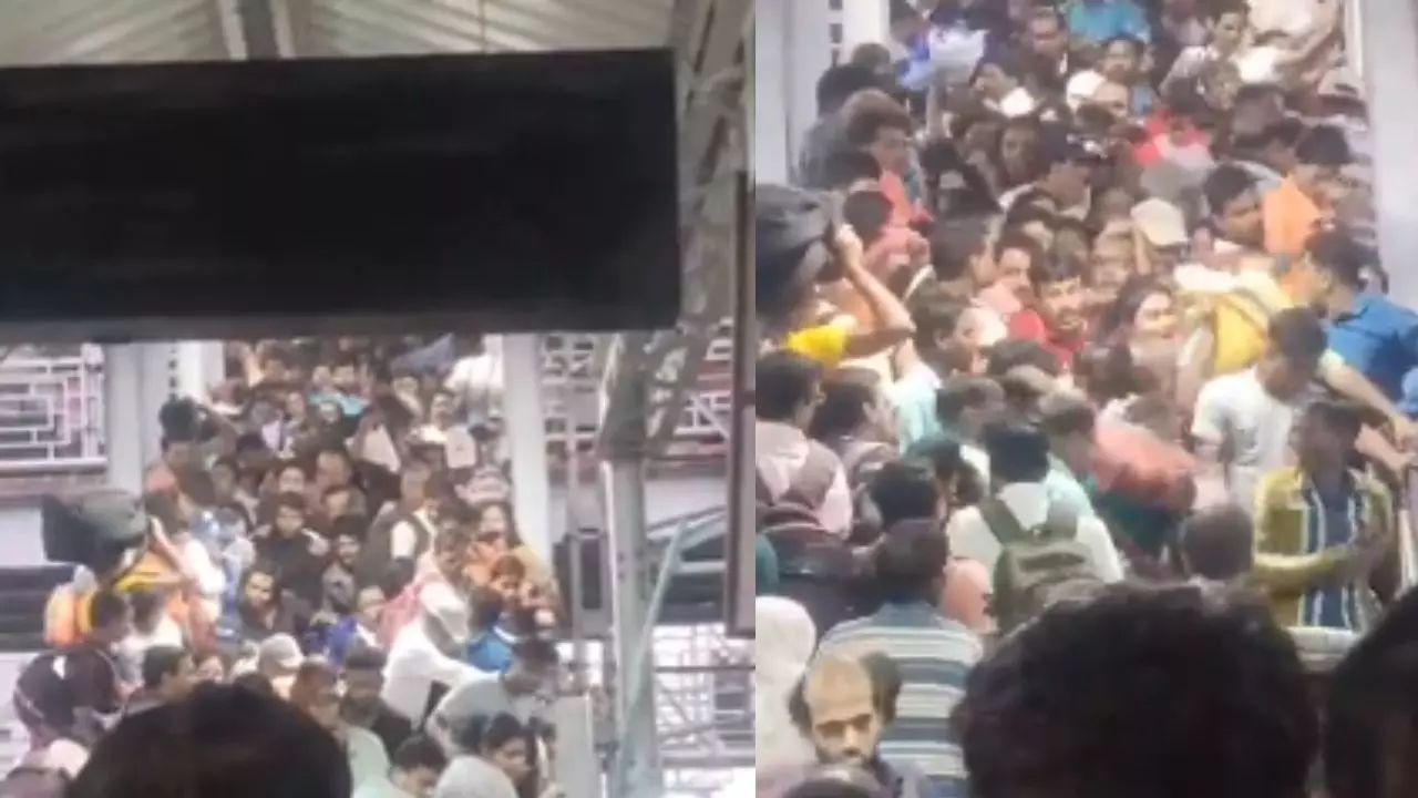 पश्चिम बंगाल के बर्धमान रेलवे स्टेशन पर भगदड़, कई यात्री घायल- हादसे का Video आया सामने पश्चिम बंगाल के बर्धमान रेलवे स्टेशन पर भगदड़, कई यात्री घायल- हादसे का Video आया सामने
