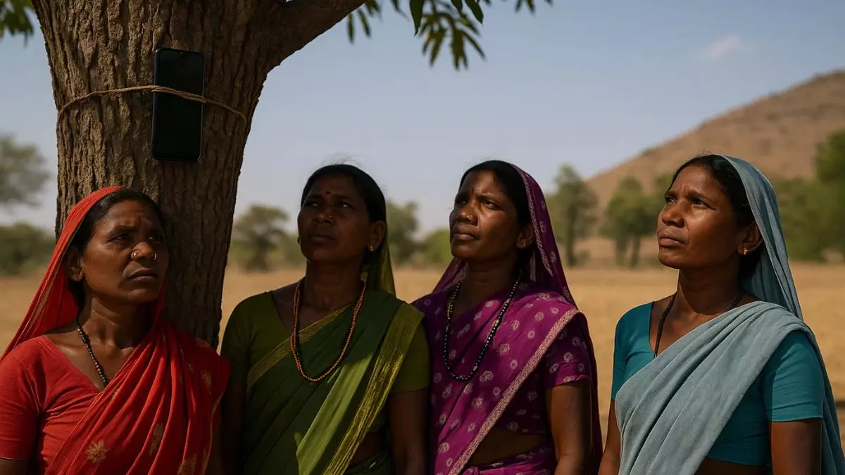 महाराष्ट्र में डिजिटल इंडिया के दावे हवा-हवाई! पहाड़ पर चढ़कर पेड़ से लटकाना पड़ता है फोन, फिर भी नहीं आता सिग्नल, कैसे हो e-KYC?