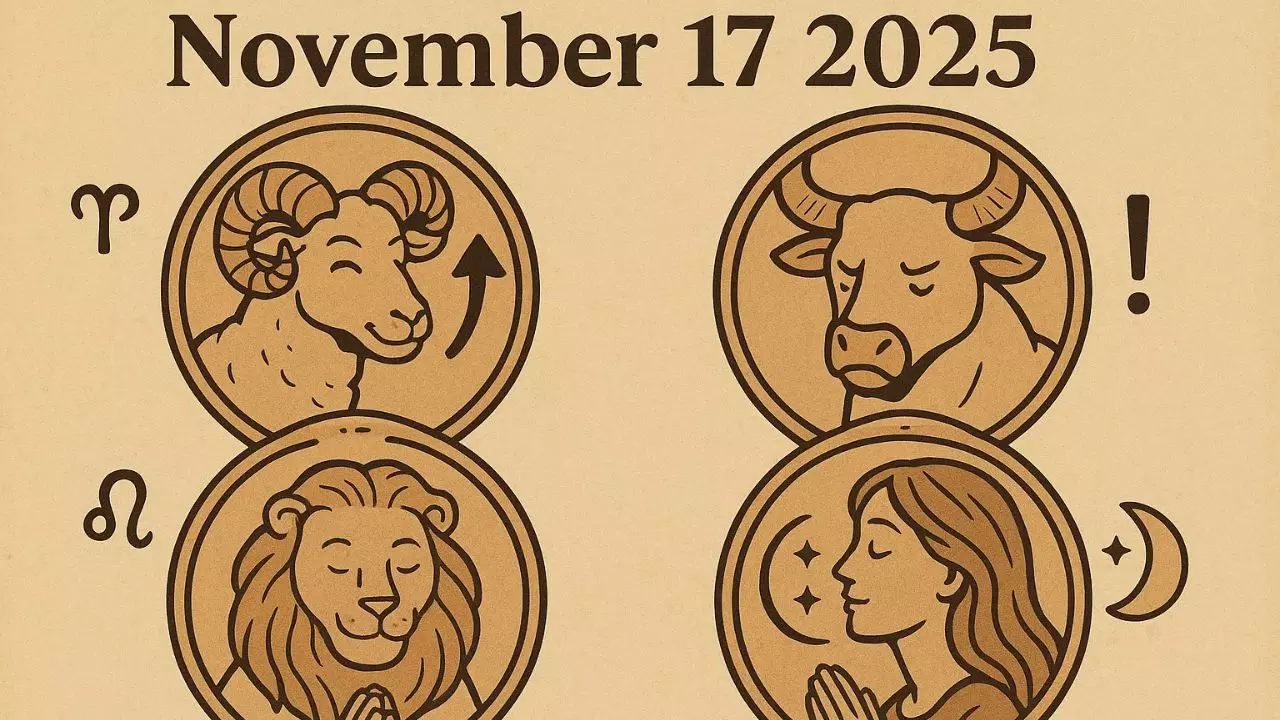 17 अक्टूबर 2025 का राशिफल : मेष को सफलता, वृषभ को सतर्कता, कुंभ के लिए रोमांटिक दिन, आपकी राशि में क्‍या?