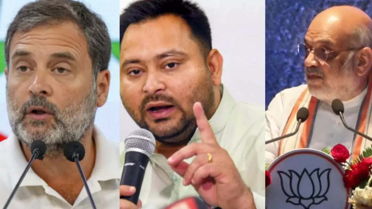 महागठबंधन में महागड़बड़! पहले चरण का नामांकन खत्म लेकिन सीट बंटवारे को लेकर ड्रामा जारी, शाह ने इशारों में बताया कौन होगा CM महागठबंधन में महागड़बड़! पहले चरण का नामांकन खत्म लेकिन सीट बंटवारे को लेकर ड्रामा जारी, शाह ने इशारों में बताया कौन होगा CM