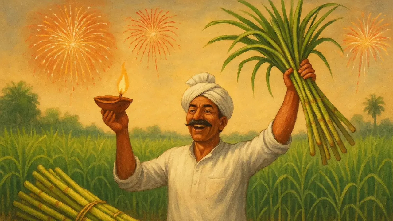 दिवाली पर किसानों की बल्ले बल्ले! हरियाणा में गन्ने का भाव देश में सबसे ज्यादा, जानें कितनी हुई नई दरें दिवाली पर किसानों की बल्ले बल्ले! हरियाणा में गन्ने का भाव देश में सबसे ज्यादा, जानें कितनी हुई नई दरें