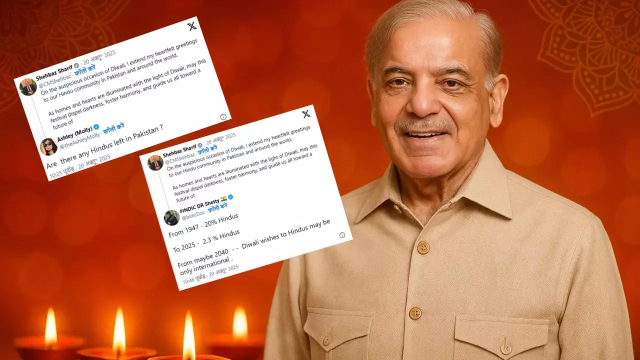 क्या पाकिस्तान में कोई हिंदू नहीं? शहबाज शरीफ ने दी दिवाली की शुभकामनाएं तो यूजर्स ने दिया ये जवाब क्या पाकिस्तान में कोई हिंदू नहीं? शहबाज शरीफ ने दी दिवाली की शुभकामनाएं तो यूजर्स ने दिया ये जवाब