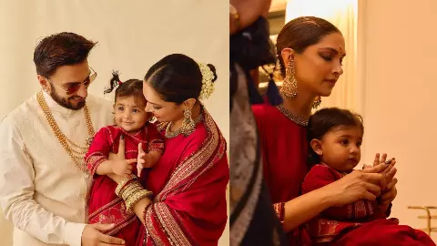 Deepika और दुआ लाल-लाल! दीपिका-रणवीर ने दिखाया बेटी का चेहरा, दिवाली पर फैन्स को दिया खास तोहफा Deepika और दुआ लाल-लाल! दीपिका-रणवीर ने दिखाया बेटी का चेहरा, दिवाली पर फैन्स को दिया खास तोहफा
