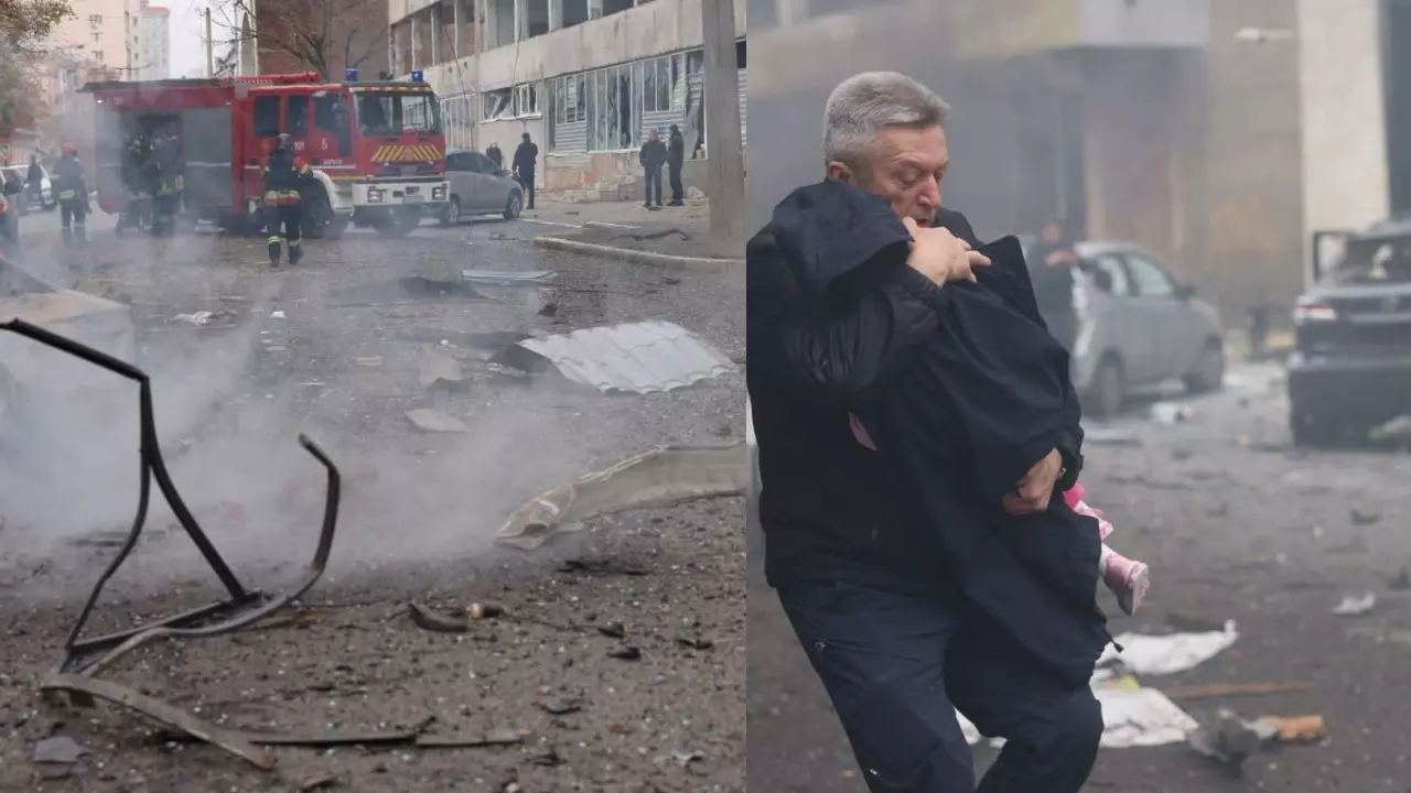 Ukraine के किंडरगार्टन में रूसी ड्रोन का जबरदस्त हमला, 50  बच्चों निकाला गया बाहर; धमाके का Video आया सामने