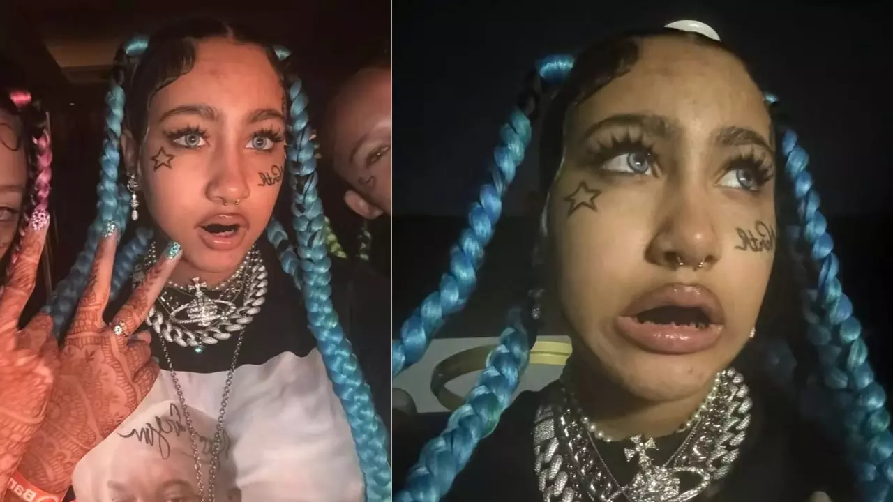 नीले बाल, नकली टैटू और पियर्सिंग! Kim Kardashian की बेटी North West ने मचाई हलचल, सोशल मीडिया पर छिड़ी बहस
