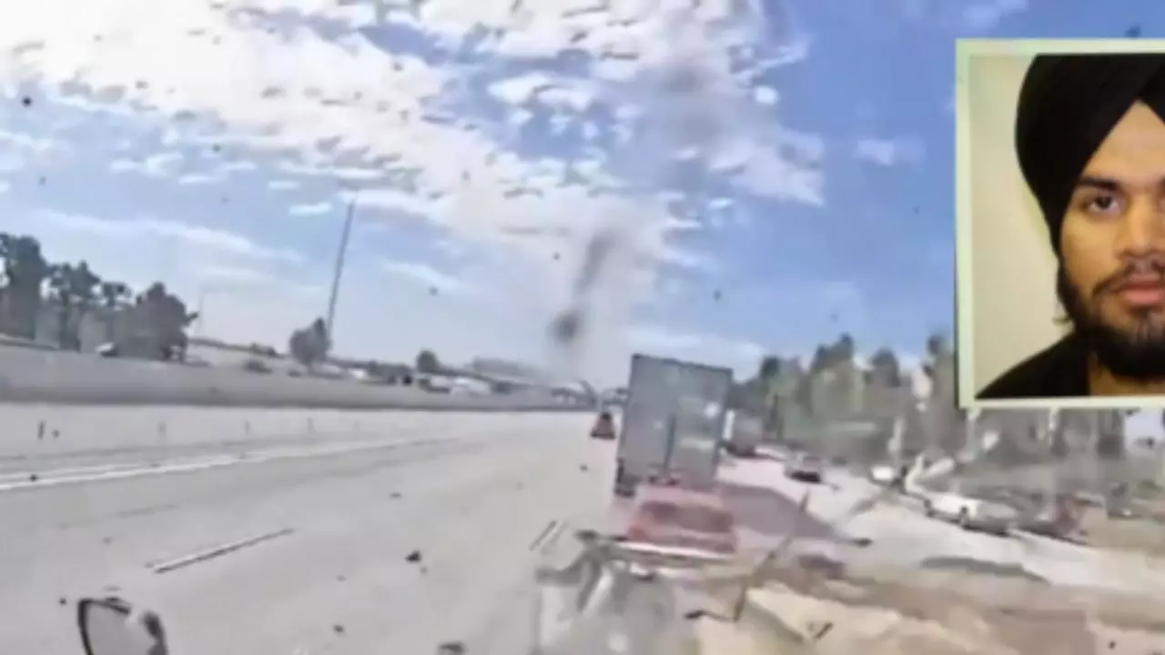 US में ड्रग्स के नशे में ट्रक ड्राइवर ने मचाया कहर! 3 लोगों की मौत; 21 वर्षीय अवैध भारतीय अप्रवासी गिरफ्तार-  Video