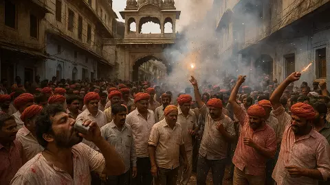 क्या है राजस्थान में बूंदी का अनोखा त्योहार? जहां मिलती है प्रसाद में शराब, एक-दूसरे पर फेंकते हैं पटाखे क्या है राजस्थान में बूंदी का अनोखा त्योहार? जहां मिलती है प्रसाद में शराब, एक-दूसरे पर फेंकते हैं पटाखे