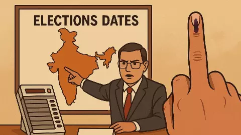 सोमवार को चुनाव आयोग देशभर में SIR की तारीखों का एलान करेगा- पहले चरण में ये राज्य हो सकते हैं शामिल सोमवार को चुनाव आयोग देशभर में SIR की तारीखों का एलान करेगा- पहले चरण में ये राज्य हो सकते हैं शामिल