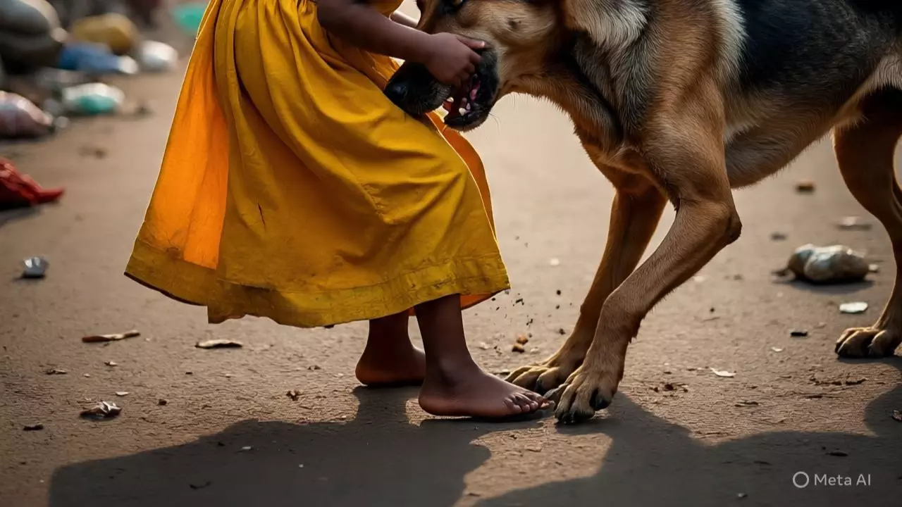 आवारा कुत्तों ने सात साल की बच्ची को किया लहूलुहान, अस्पताल में तोड़ा दम