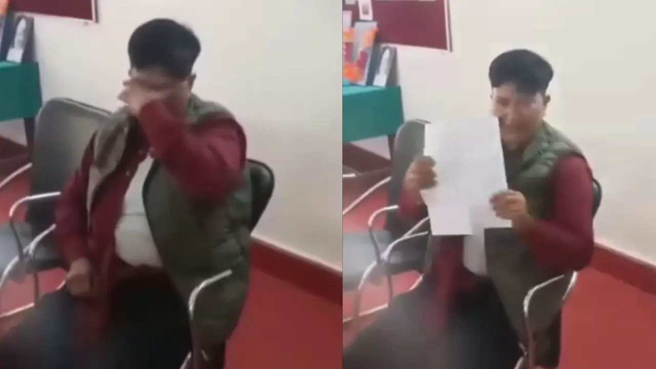 पहले दिया धक्का फिर फाड़े कपड़े... महिला जवान के साथ दफ्तर में बदसलूकी, रोते-रोते सुनाई आपबीती| VIDEO