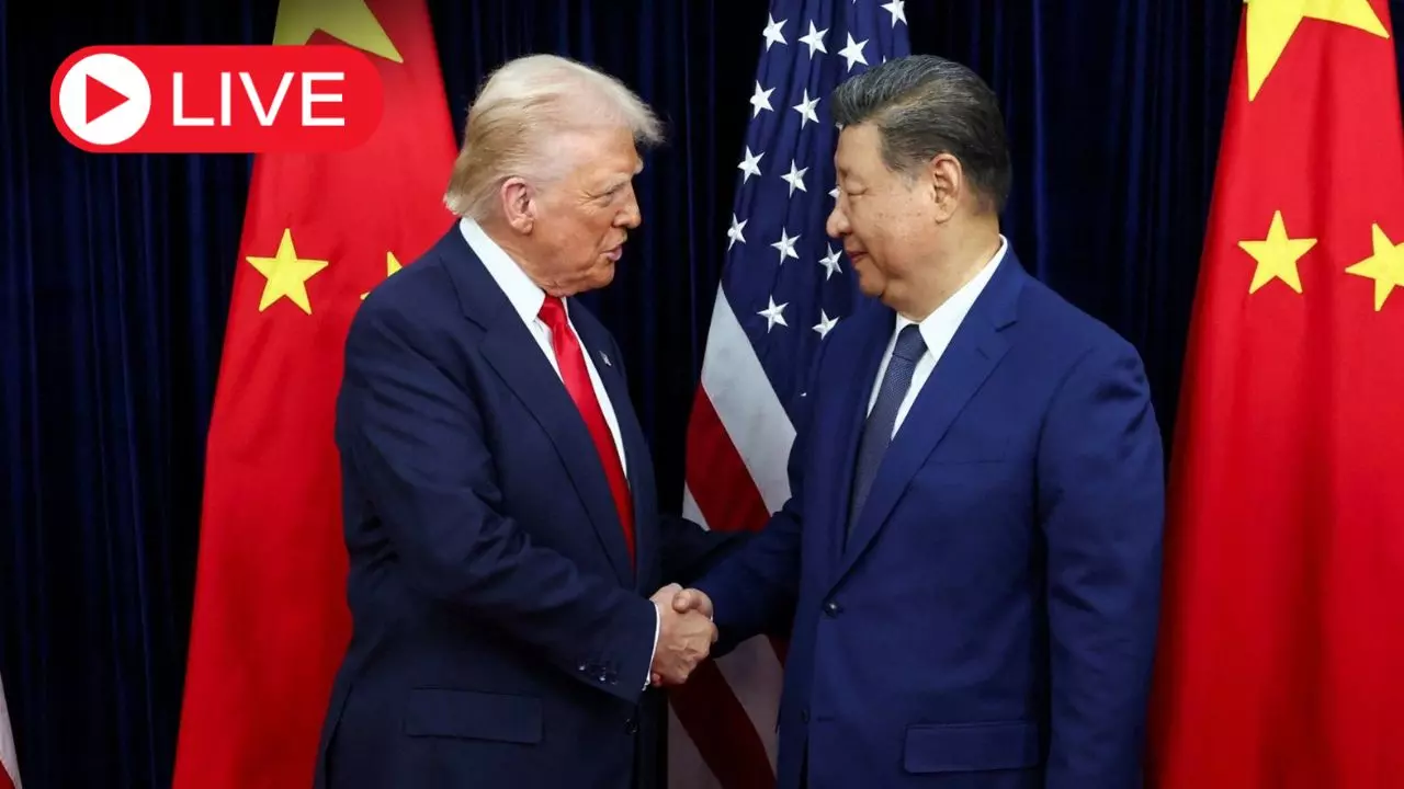 Aaj ki Taaza Khabar Live News Update: छह साल बाद एक दूसरे से मिले डोनाल्ड ट्रंप और शी जिनपिंग Aaj ki Taaza Khabar Live News Update: छह साल बाद एक दूसरे से मिले डोनाल्ड ट्रंप और शी जिनपिंग