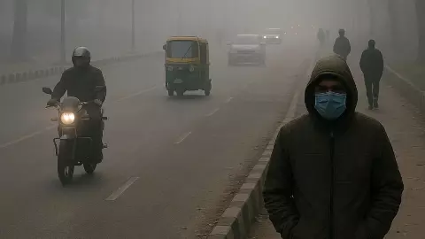 दिल्ली में सर्दी की दस्तक धूप गायब, कोहरा और ठंडक शुरू! पूर्वी UP में गरज के साथ बारिश का अलर्ट दिल्ली में सर्दी की दस्तक धूप गायब, कोहरा और ठंडक शुरू! पूर्वी UP में गरज के साथ बारिश का अलर्ट