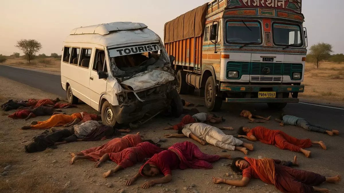 जोधपुर में भीषण हादसा: कोलायत से लौट रहे श्रद्धालुओं की बस ट्रक से भिड़ी, 18 लोगों की मौत; कई घायल, कौन है जिम्मेदार?