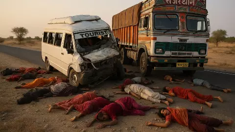जोधपुर में भीषण हादसा: कोलायत से लौट रहे श्रद्धालुओं की बस ट्रक से भिड़ी, 18 लोगों की मौत; कई घायल, कौन है जिम्मेदार?