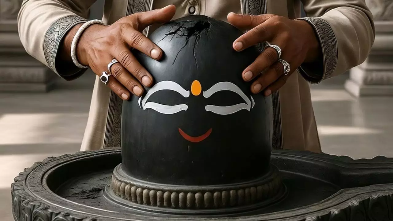 मुस्लिम युवक ने मंदिर में घुसकर की तोड़फोड़, शिवलिंग को पहुंचाया नुकसान, गांव में चार थानों की फोर्स तैनात