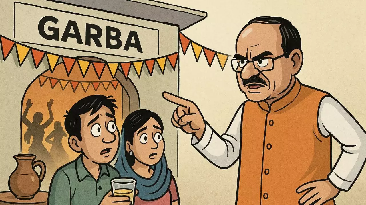 गोमूत्र पीने पर ही मिलेगी गरबा पंडाल में एंट्री, इंदौर के BJP नेता ने रख दी ऐसी मांग