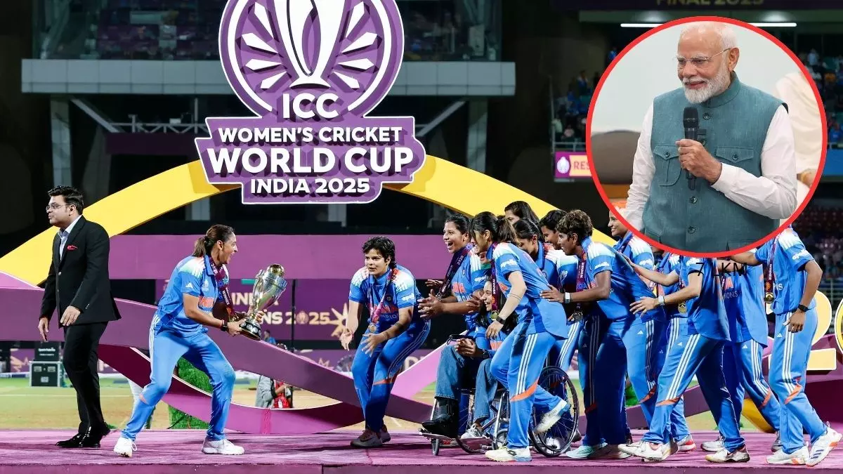 वर्ल्ड कप विनर बेटियों से मिले पीएम मोदी, बोले- अब हर बेटी क्रिकेट में चमकेगी ; व्हीलचेयर पर आईं Pratika Rawal