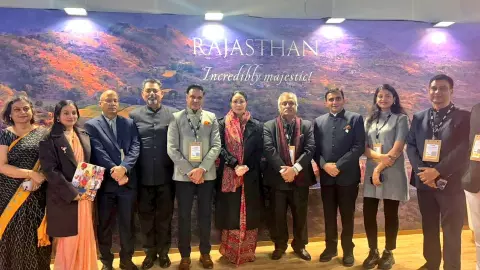 विरासत, लग्जरी और इनोवेशन का मेल! लंदन के वर्ल्ड ट्रैवल मार्केट में चमका राजस्थान, दीया कुमारी ने किया उद्घाटन विरासत, लग्जरी और इनोवेशन का मेल! लंदन के वर्ल्ड ट्रैवल मार्केट में चमका राजस्थान, दीया कुमारी ने किया उद्घाटन