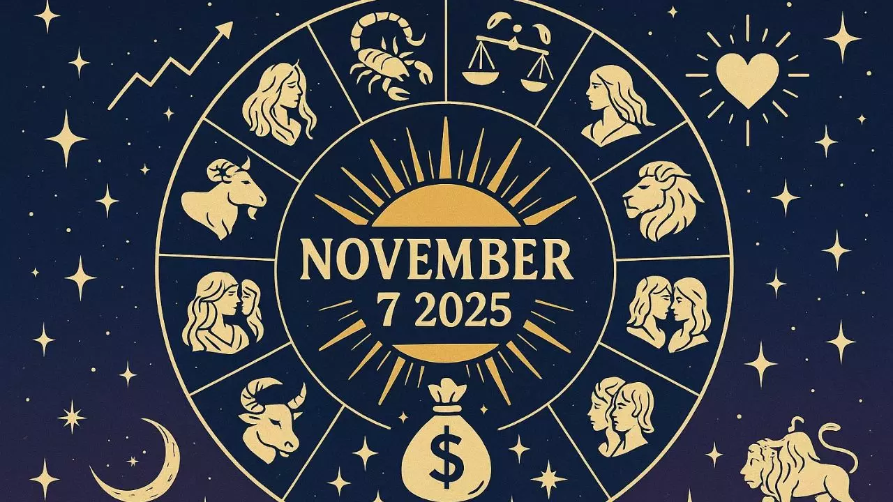 7 नवंबर 2025 का राशिफल : कारोबार में उछाल, लव लाइफ में रंग, किस राशि पर बरसेगा धन-भाग्य - जानिए आपकी राशि का हाल