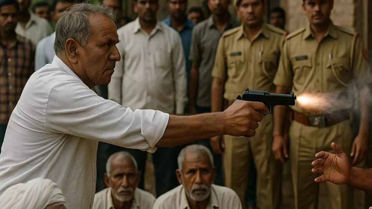 बेटी अपनी मर्जी से करना चाहती थी शादी, पिता ने भरी पंचायत और पुलिस अधिकारियों के सामने मारी गोली