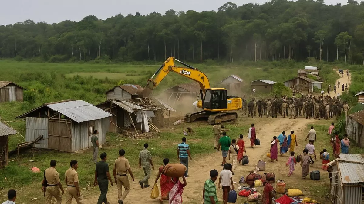गोलपाड़ा जिले में 375 एकड़ जंगल की जमीन से अतिक्रमण हटाने के लिए चलेगा अभियान, 580 परिवारों को भेजा गया नोटिस