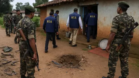2023 अरनपुर IED ब्लास्ट केस में NIA की बड़ी कार्रवाई, बस्तर के 12 ठिकानों पर छापेमारी; माओवादी दस्तावेज़ और डिजिटल सबूत बरामद