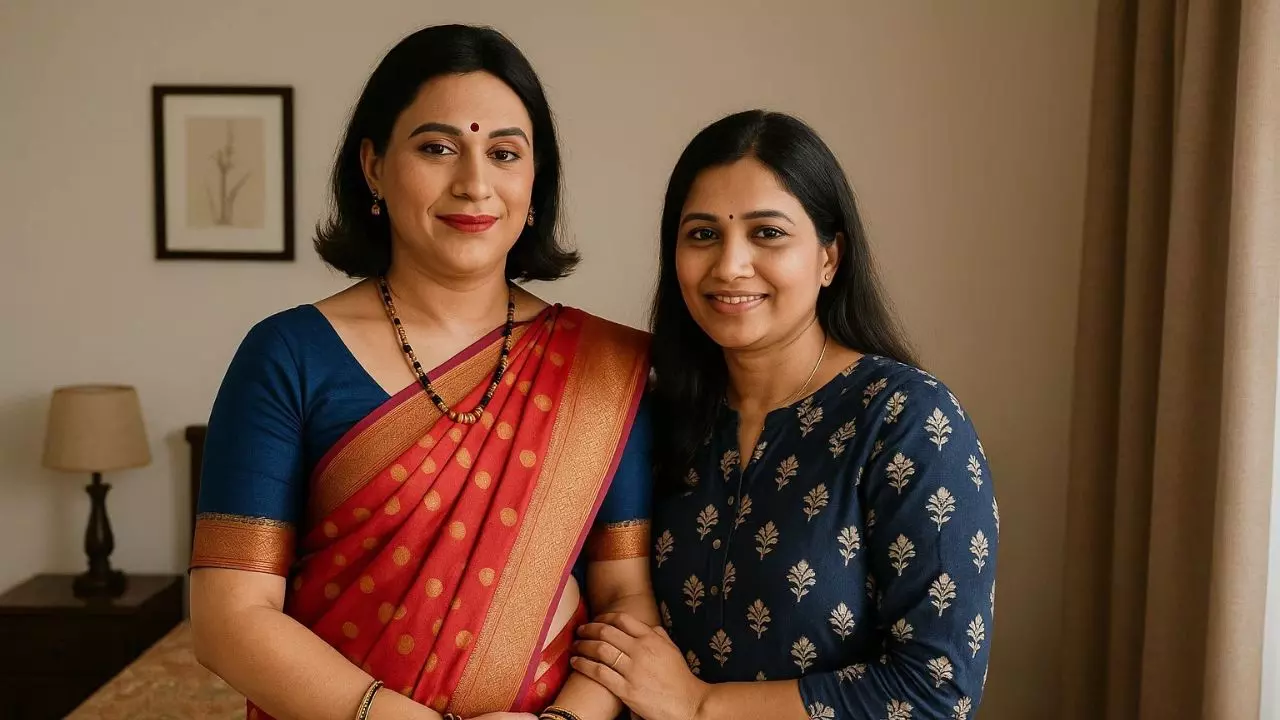 शादी के 8 साल बाद पति पहनने लगा साड़ी, करने लगा मेकअप, फिर पत्नी ने भी की ये डिमांड