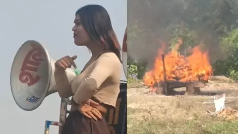 एक तरफ चिता जल रही थी, दूसरी ओर बज रहा था डीजे, श्मशान में नाचती लड़की का Video Viral; यूजर्स बोले- उठा ले रे बाबा... एक तरफ चिता जल रही थी, दूसरी ओर बज रहा था डीजे, श्मशान में नाचती लड़की का Video Viral; यूजर्स बोले- उठा ले रे बाबा...