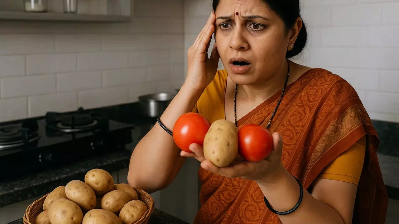 किचन का बजट बिगाड़ रही महंगाई, आलू और टमाटर की कीमतों ने बिगाड़ा जायका