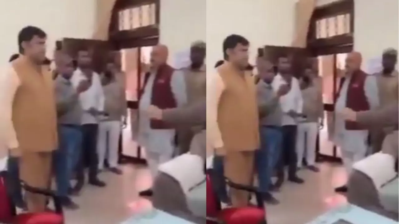 नंगा करके घुमाऊंगा, जूते से मारूंगा यूपी के विधायक विनय वर्मा का वीडियो वायरल, अधिकारी पर लगाया दलाली का आरोप