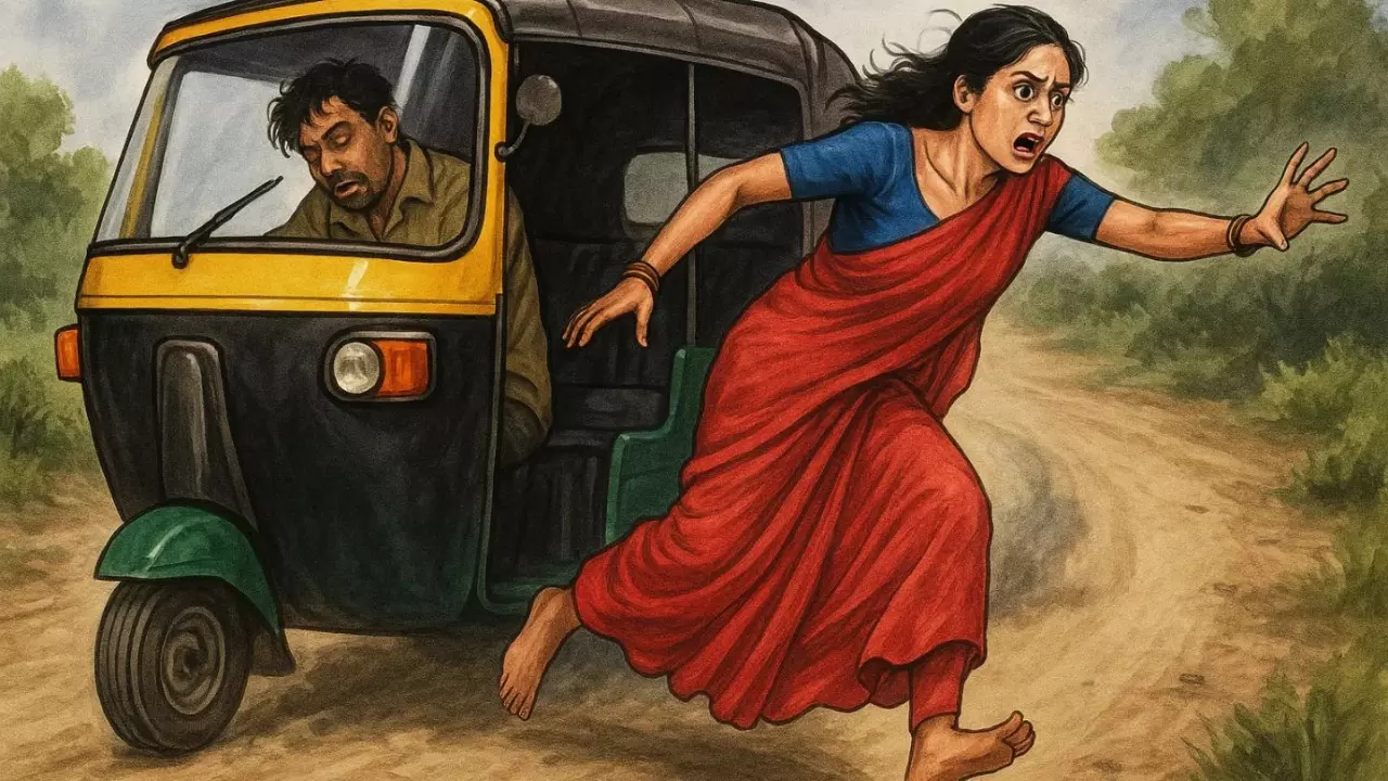 नशे में धुत्त था ड्राइवर, ले जा रहा था अनजान रास्ते; महिला ने चलते ऑटो से लगाई छलांग