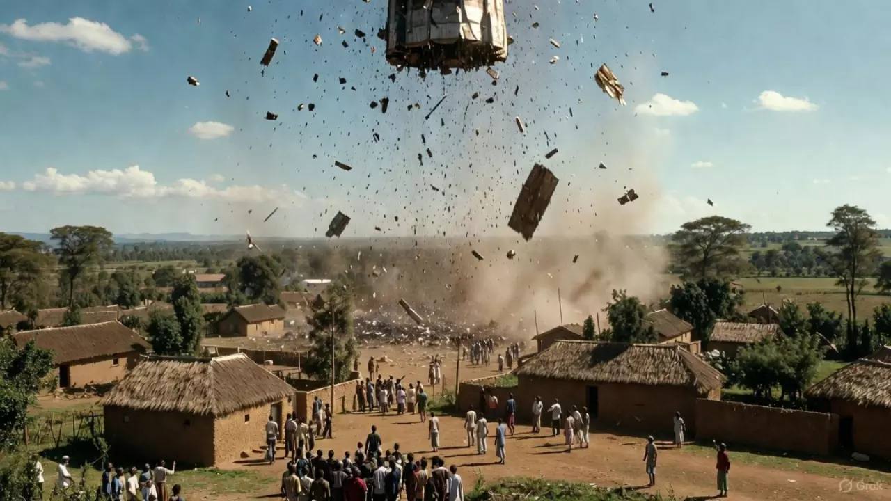 क्या केसलर सिंड्रोम सच साबित हो रहा है? केन्याई गांव में विशाल रॉकेट का मलबा गिरने के बाद बढ़ी चिंता