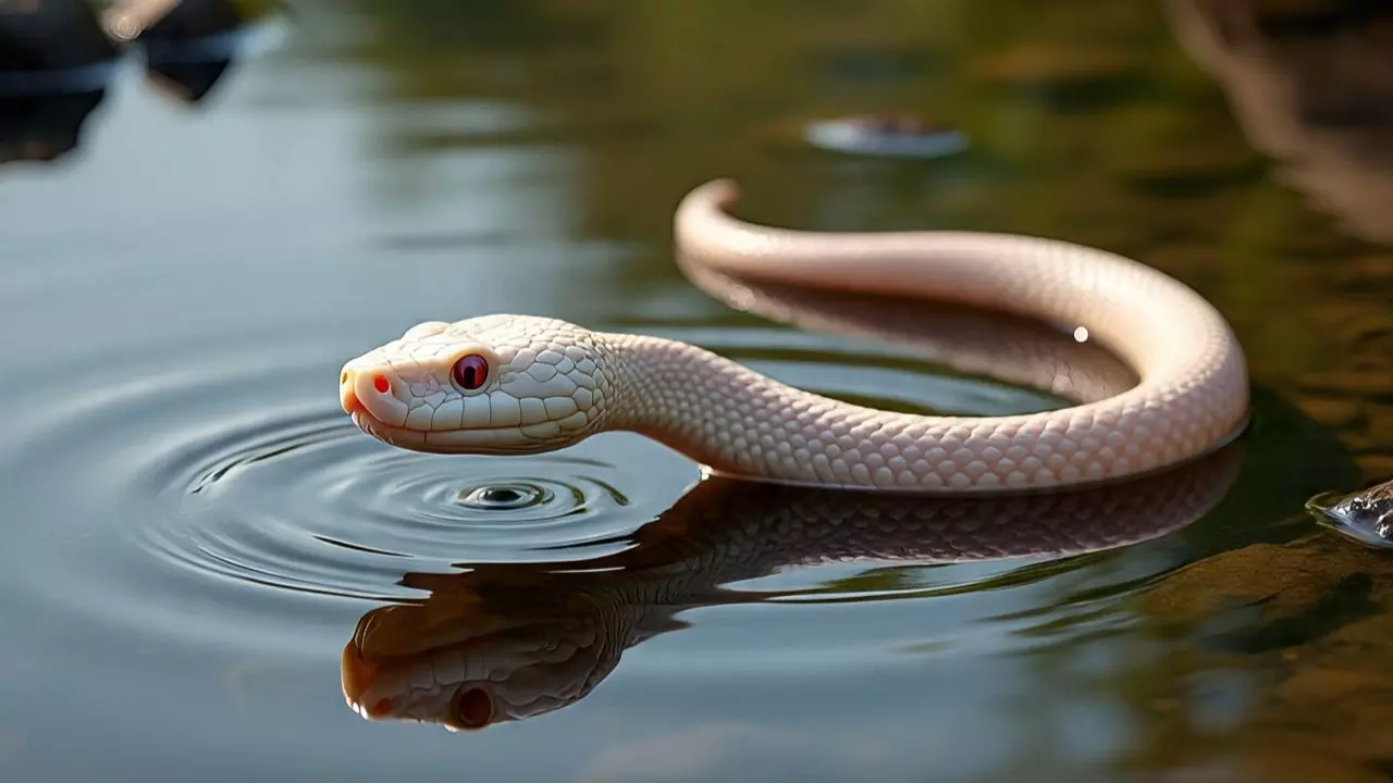 वाइल्डलाइफ़ की दुनिया में नई खोज, असम में दिखा पहला एशियाई अल्बिनो वाटर स्नेक, जानें इस सांप की खासियत