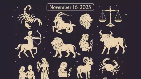 16 नवंबर 2025 का राशिफल : काम, पैसा, रिश्ता - आपकी किस्मत क्या कहती है? जानिए अपनी राशि का हाल 16 नवंबर 2025 का राशिफल : काम, पैसा, रिश्ता - आपकी किस्मत क्या कहती है? जानिए अपनी राशि का हाल