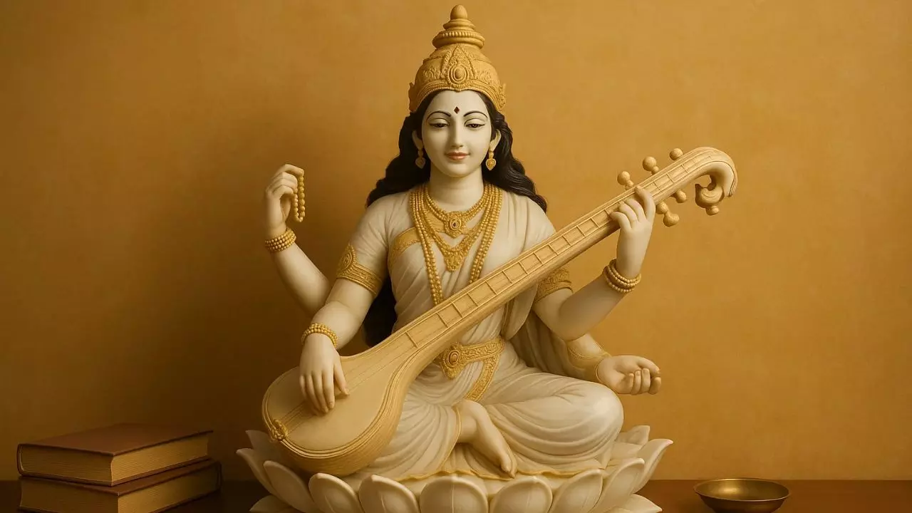 घर में किस दिशा में रखें मां सरस्वती की प्रतिमा? जानिए वास्तु अनुसार शुभ दिशा और फायदे