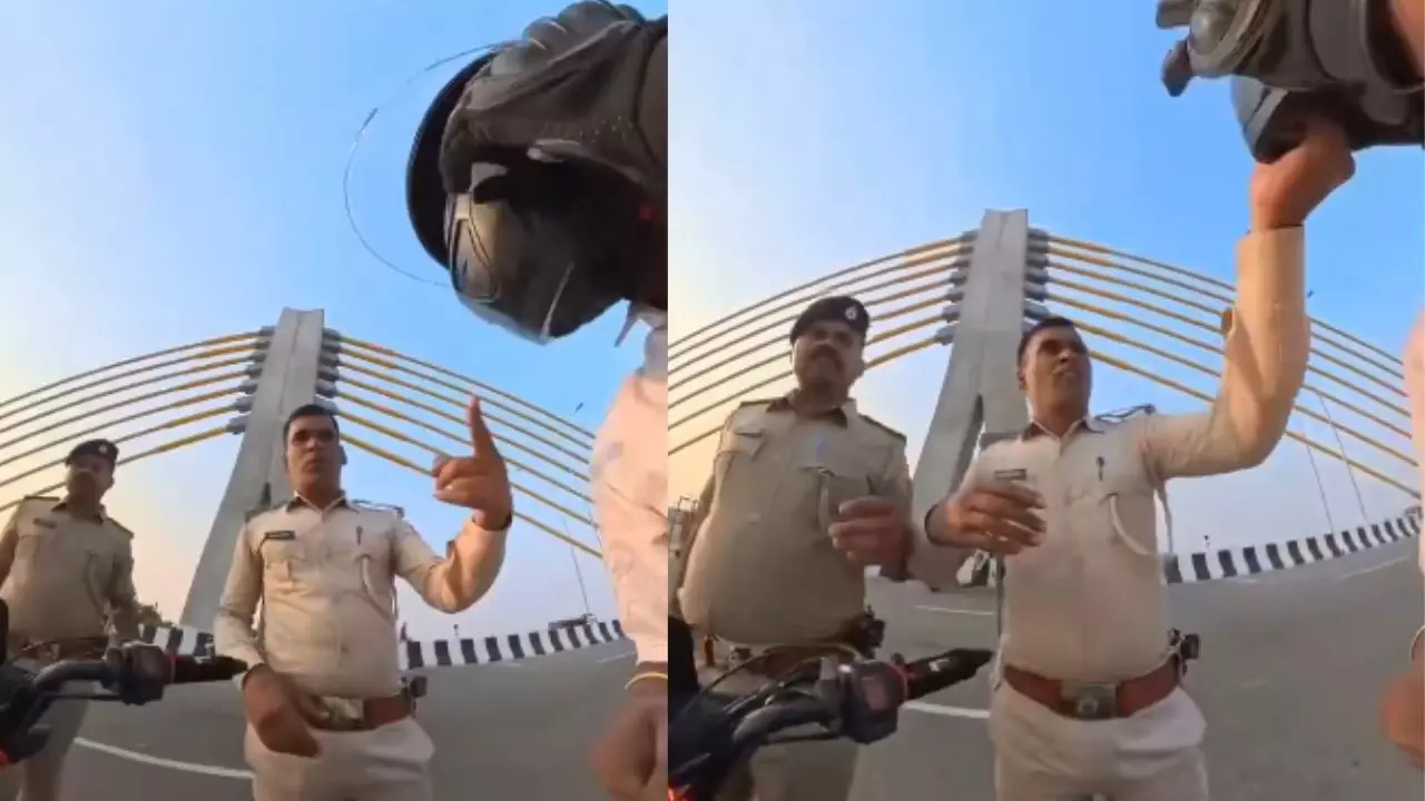 व्लॉगर की पिटाई वाले वीडियो पर बिहार पुलिस पर भड़के लोग, कहा- भारत की 70% पुलिस ऐसी ही है; अब राइडर को दे रहे मारने की धमकी