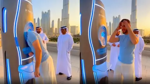 ये कैसी मशीन? सिर घुसाते ही मिल रहा मनचाहा हेयर स्टाइल, जानें Viral Video की सच्चाई ये कैसी मशीन? सिर घुसाते ही मिल रहा मनचाहा हेयर स्टाइल, जानें Viral Video की सच्चाई