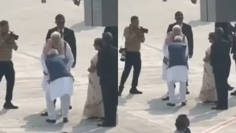 पटना एयरपोर्ट पर पीएम मोदी के फिर पैर छूने लगे नीतीश कुमार, वीडियो वायरल- जानें कब-कब कर चुके ऐसा
