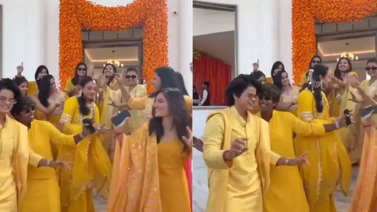 Smriti Mandhana की हल्दी में टीम इंडिया की गर्ल्स गैंग्स ने मचाया धूम, वायरल हुआ डांस वीडियो!