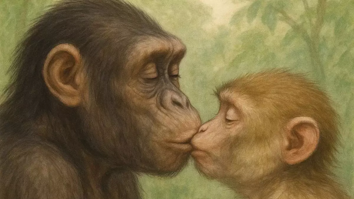 2 करोड़ साल पुराना है KISS का इतिहास? नई स्टडी  ने खोले कई राज, जानें बंदरों से इंसानों तक कैसे पहुंची यह आदत