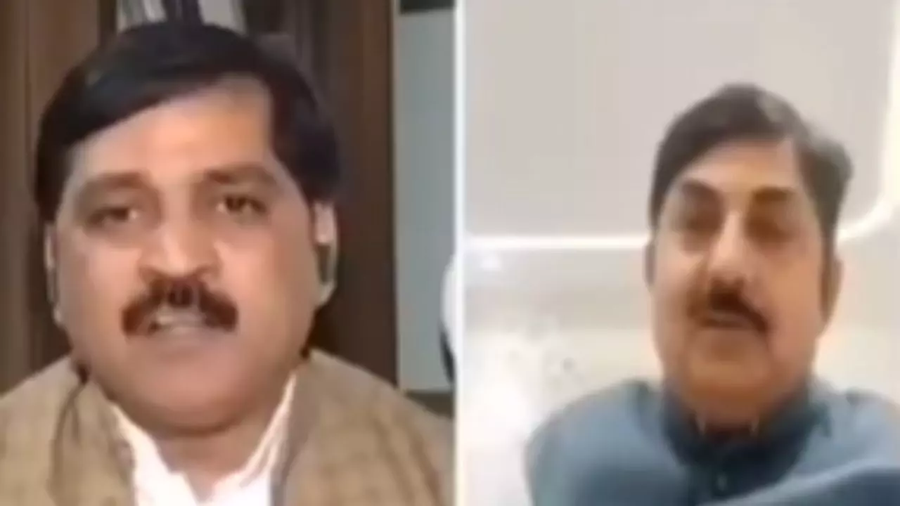 मैं तुम जैसों को जूते की नोक के नीचे रखता हूं, ये ठाकुरगिरी योगी आदित्यनाथ को दिखाना; LIVE शो के दौरान बिलबिला उठे सपा नेता- Video Viral