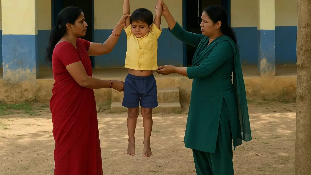 होमवर्क नहीं किया तो चार साल के बच्चे को पेड़ से लटकाया, छत्तीसगढ़ के स्कूल में महिला टीचर्स की बेरहमी का वीडियो वायरल