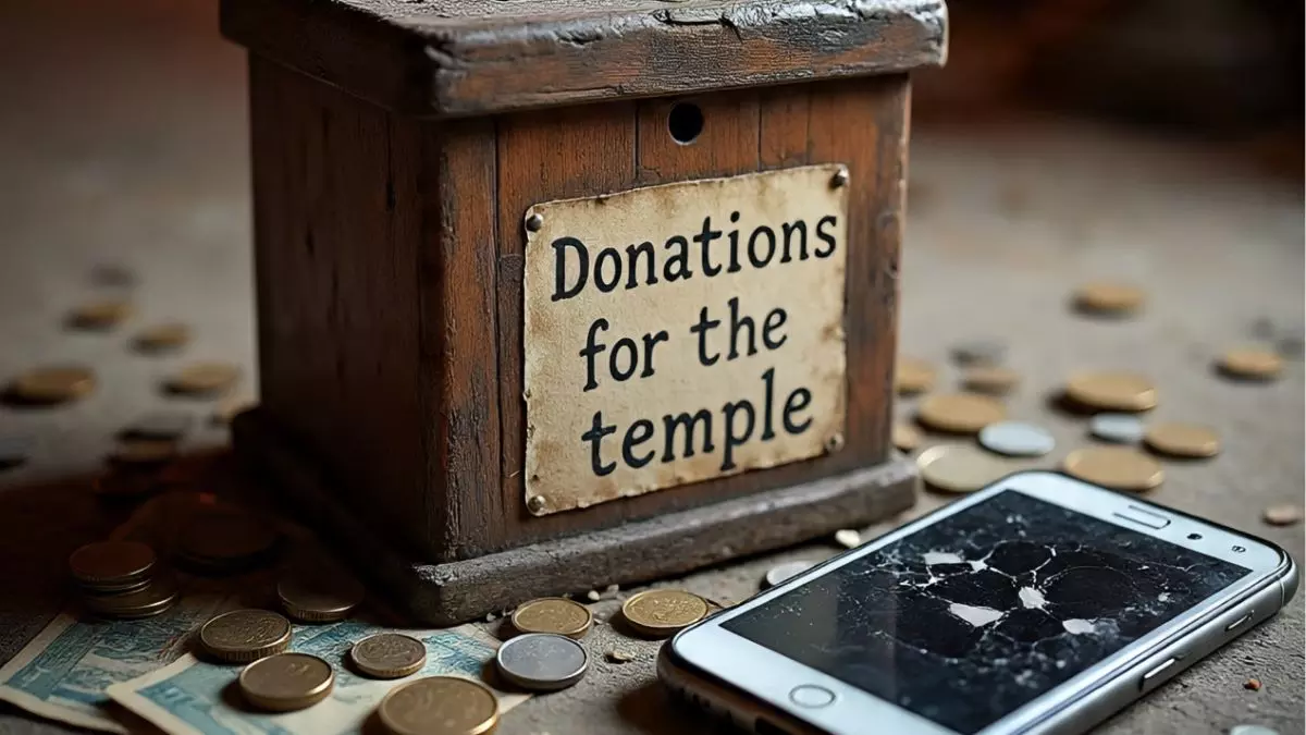 अब भगवान चलाएंगे मोबाइल! दानपात्र में गलती से गिरा iPhone, पुजारी ने वापस देने से किया इंकार