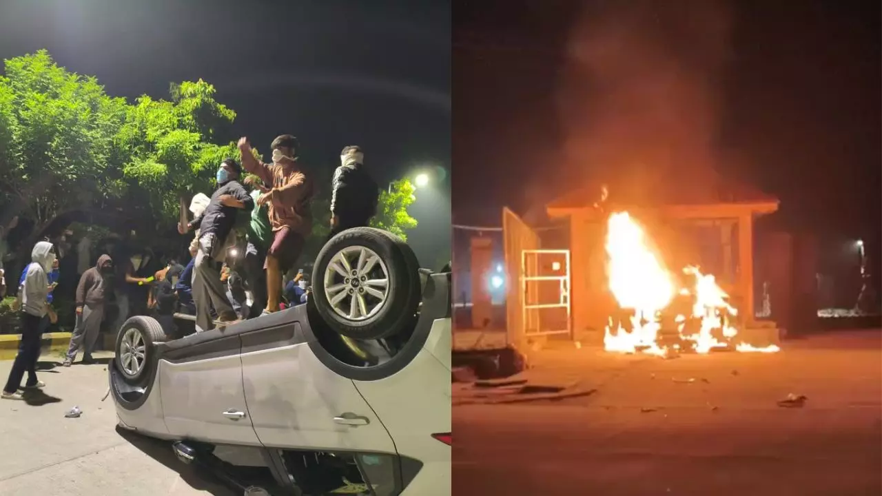 VIT यूनिवर्सिटी में बीमार होने के बाद छात्रों का बवाल, गाड़ियों में तोड़फोड़ और आगजनी; जानें क्यों हिंसक हुए छात्र