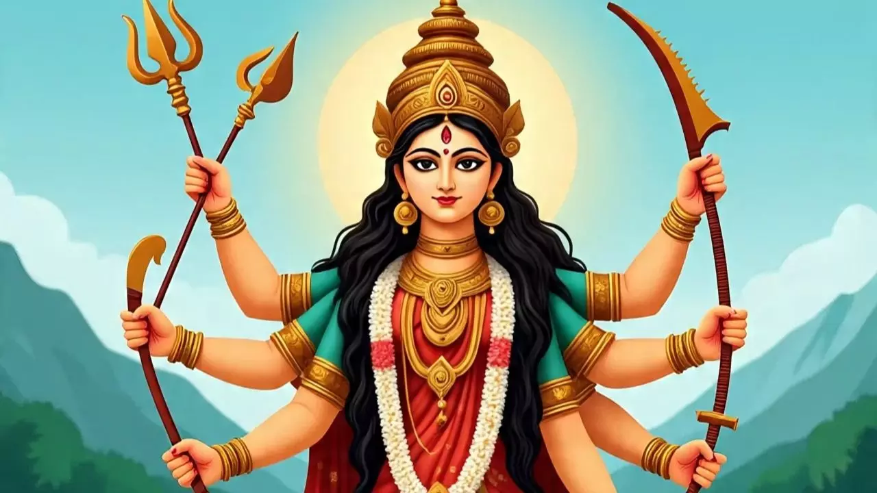 हाथी पर सवार होकर आईं मां दुर्गा, देश भर में ऐसे मनाई जा रही चैत्र नवरात्रि | VIDEO