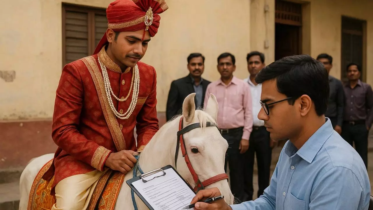 वाह रे BLO! दूल्हा चढ़ने वाला था घोड़ी, बारात रुकावर भरवा लिया SIR फॉर्म